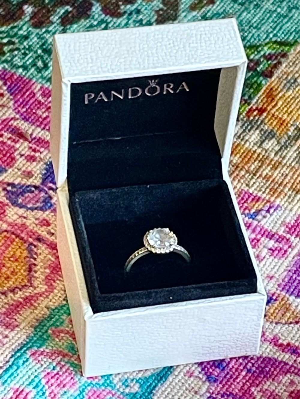 NEW Pandora 925 Sterling Silver Halo Ring Size: 5 Box Included - Picture 2 of 7